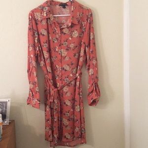 Long Sleeve Forever 21 Floral Dress